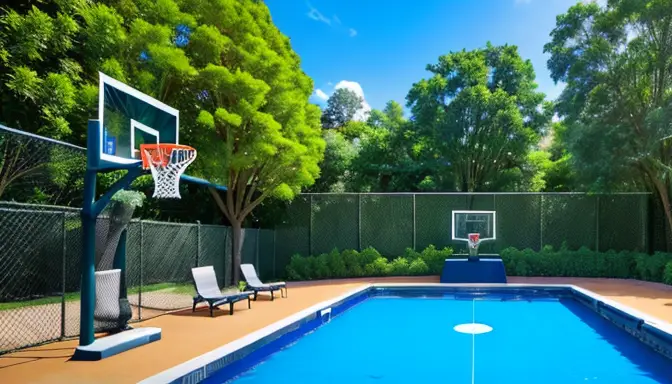 Backyard Paradise: Pool and Basketball Court Combo Ideas
