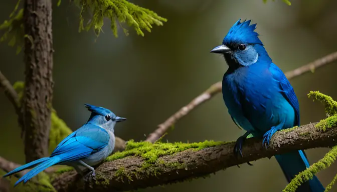 The Playful Steller's Jays of the Cascade Mountains