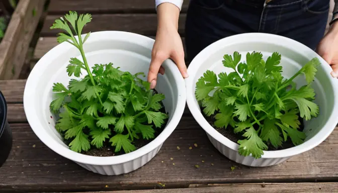 Planting Celery and Parsley