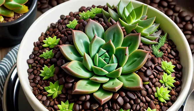 Reviving Dull Succulents with Coffee Elixir