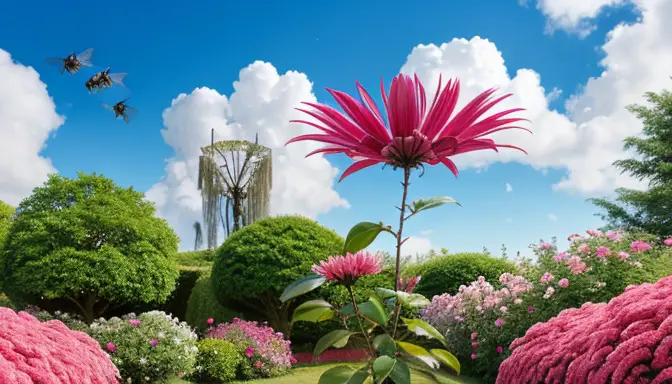 Hot Pink on Cloud: Dreamy Garden Vibes
